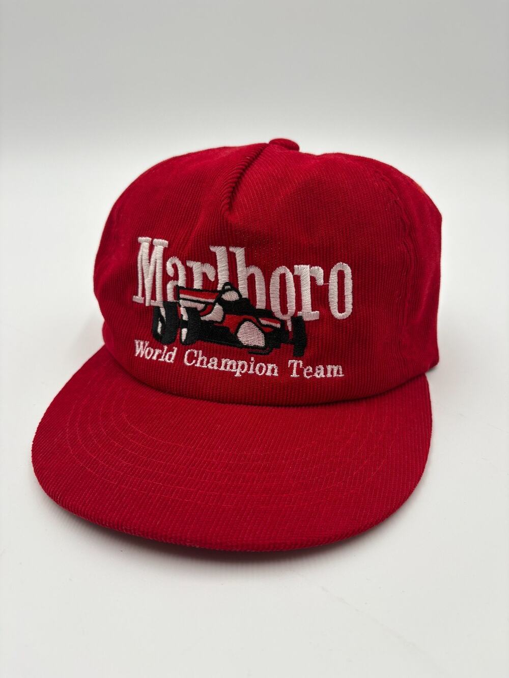 Vintage Marlboro World Champion Team Cap Red Snapback F1 Racing